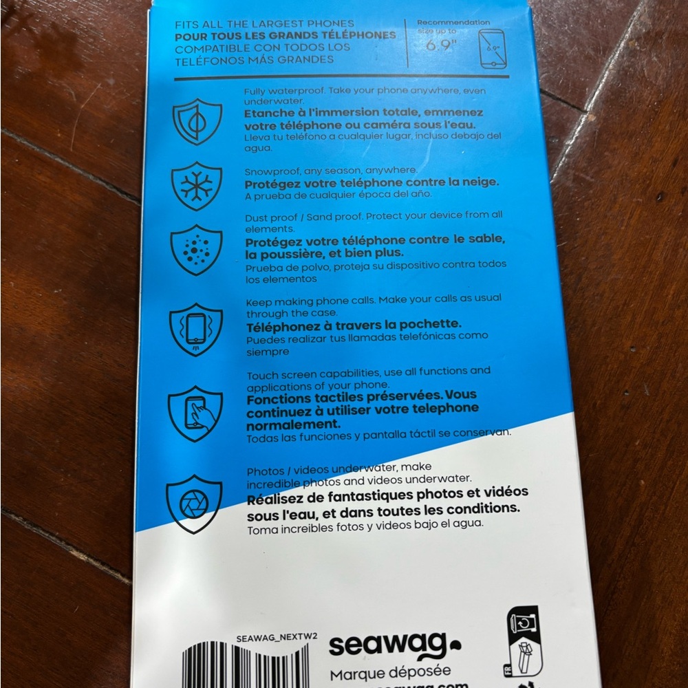 Waterproof Phone Case - Blue - Picture 3 of 4